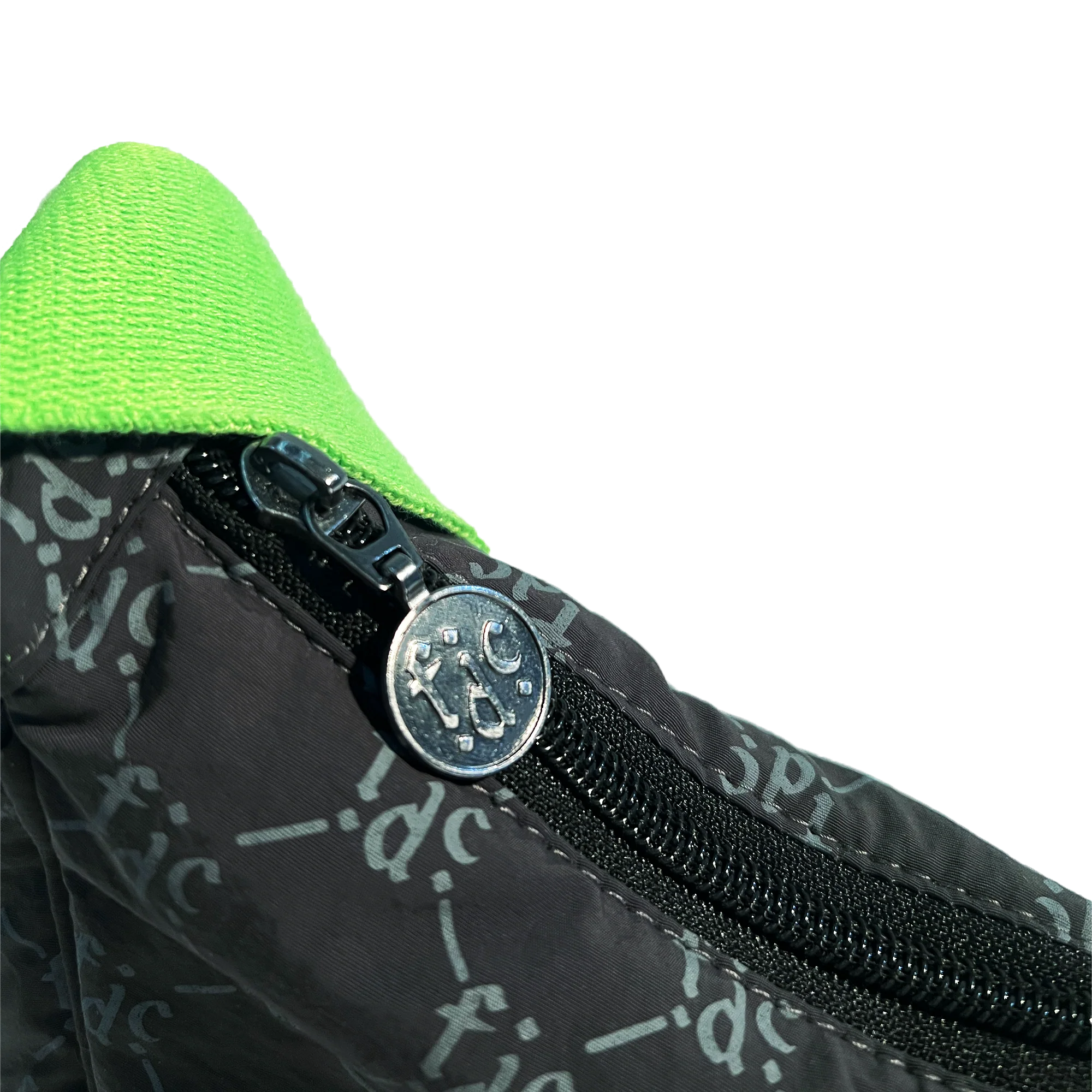 F.D.C. Monogram | Black & Green Cross Body Bag - Image 3
